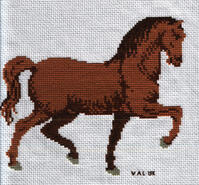 Cross stitch square for Elizabeth A's quilt
