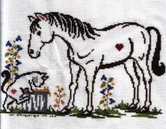 Cross stitch square for Elizabeth A's quilt