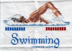 Cross stitch square for John D's quilt