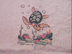 Cross stitch square for Benjamin H's quilt