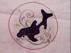 Cross stitch square for Benjamin H's quilt