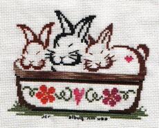 Cross stitch square for Freya P's quilt