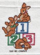 Cross stitch square for Freya P's quilt