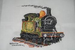 Cross stitch square for Armani M's quilt