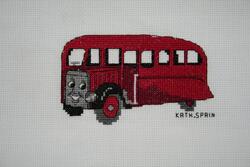 Cross stitch square for Armani M's quilt