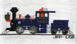 Cross stitch square for Armani M's quilt