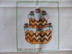 Cross stitch square for Ashleigh H's quilt
