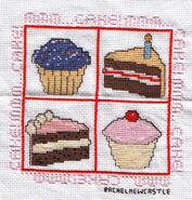 Cross stitch square for Ashleigh H's quilt