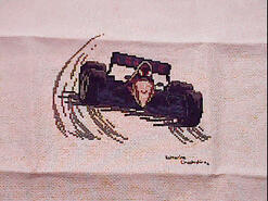 Cross stitch square for Evan M's quilt