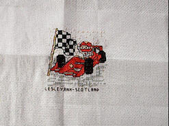 Cross stitch square for Evan M's quilt
