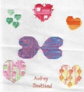 Cross stitch square for Natasha F's quilt