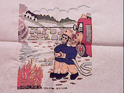 Cross stitch square for Jake F's quilt
