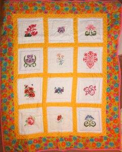 Photo of (*) (QUILTED) Flowerss quilt