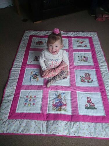 Photo of Ocean Hs quilt