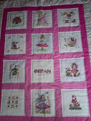 Photo of Ocean Hs quilt