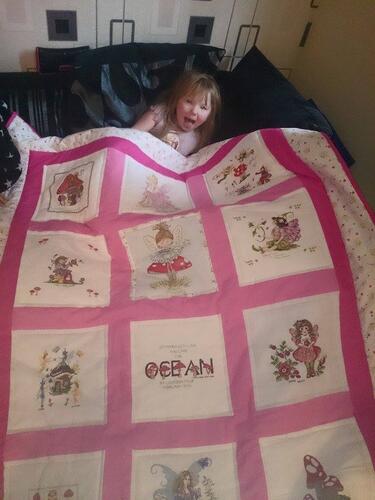 Photo of Ocean Hs quilt