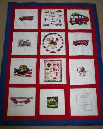 Photo of Jon Paul Os quilt