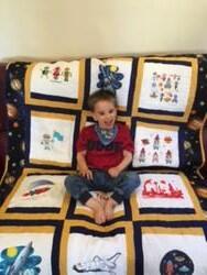 Photo of Tom Ms quilt