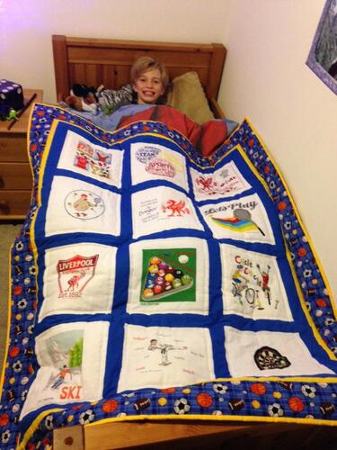 Photo of Danny Fs quilt