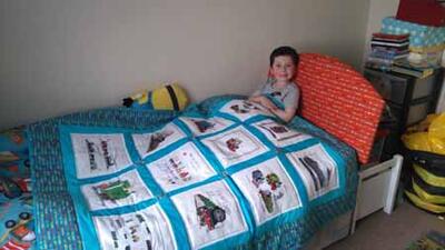 Photo of Dylan Fs quilt