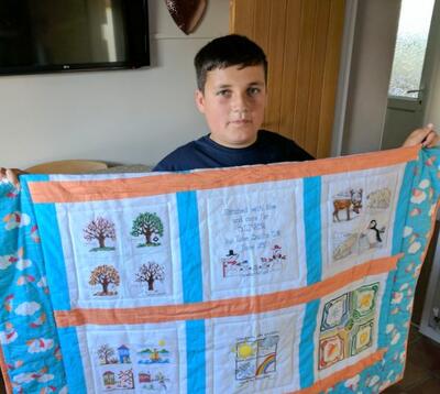 Photo of Oliver Hs quilt