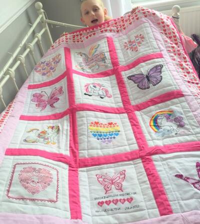 Photo of Libby Os quilt