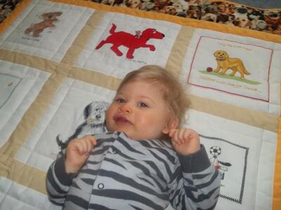 Photo of Daniel Cs quilt