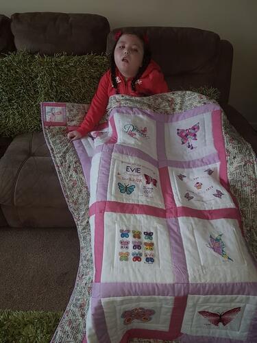 Photo of Evie Ds quilt