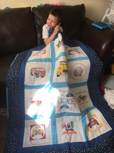 Photo of John Gs quilt