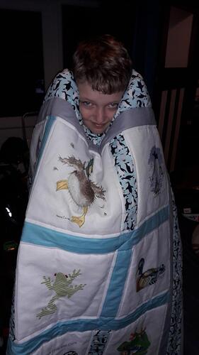 Photo of Sean Bs quilt