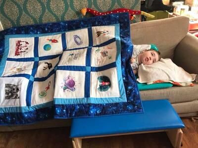 Photo of Llew Ds quilt