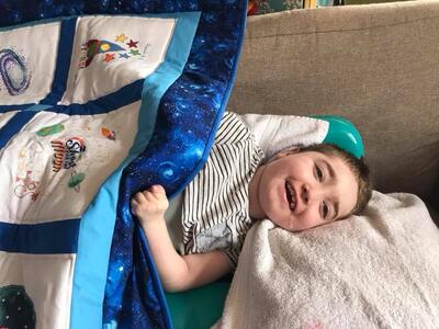 Photo of Llew Ds quilt