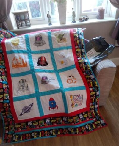Photo of Harry Bs quilt
