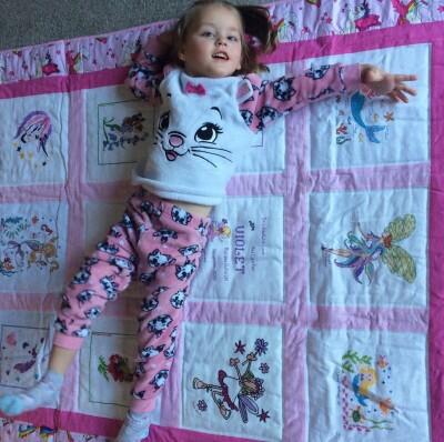 Photo of Violet Js quilt