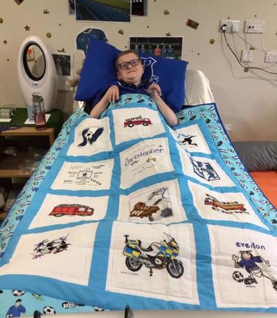 Photo of Christopher Hs quilt