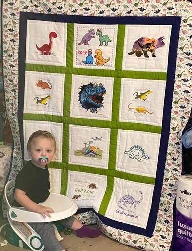 Photo of Graysons quilt
