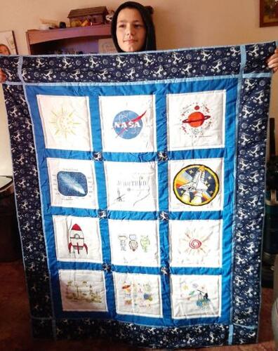 Photo of Jonathan Js quilt