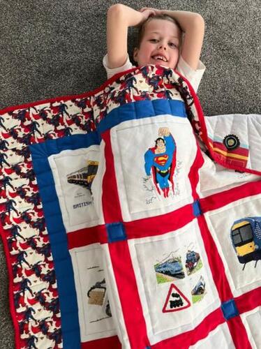 Photo of Harry Ts quilt