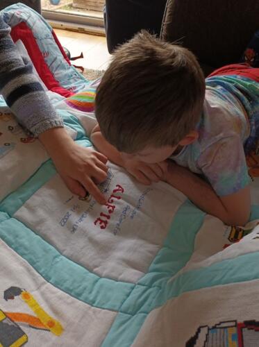 Photo of Alfie Hs quilt