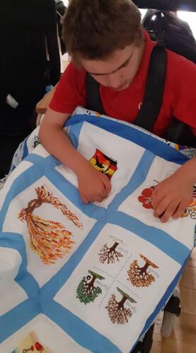 Photo of Jonathan Ps quilt