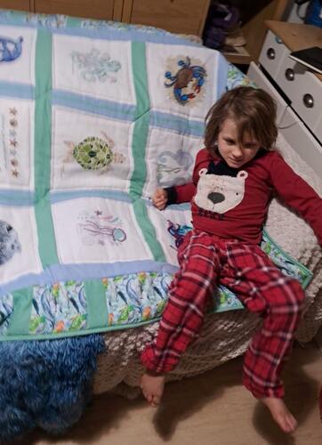 Photo of Ezra Rs quilt