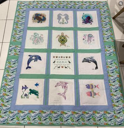 Photo of Ezra Rs quilt