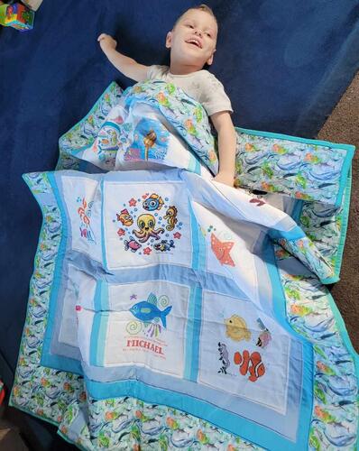 Photo of Michael Ms quilt
