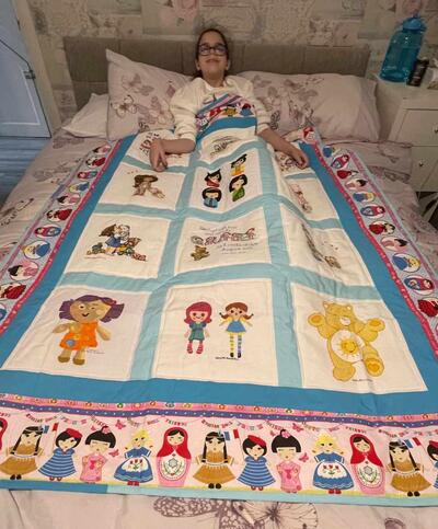 Photo of Chloe Gs quilt
