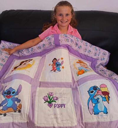 Photo of Poppy Bs quilt