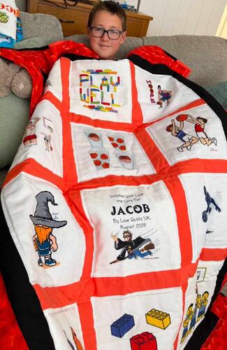 Photo of Jacob Hs quilt