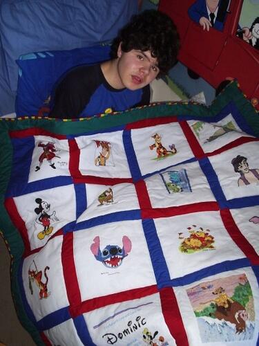 Photo of Dominic Fs quilt