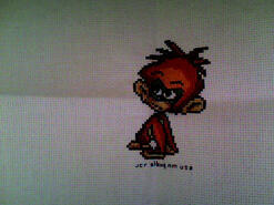Cross stitch square for Luke B's quilt