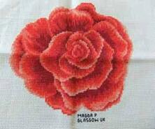 Cross stitch square for Alana B's quilt