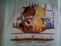 Cross stitch square for Georgia C's quilt
